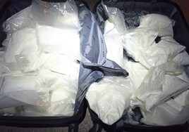 Encuentran una maleta con un millón de euros en metanfetamina en las fiestas de un pueblo de Valencia