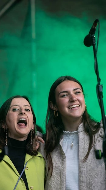 Cantantes de Hakuna Group Music durante el concierto el pasado abril en Madrid