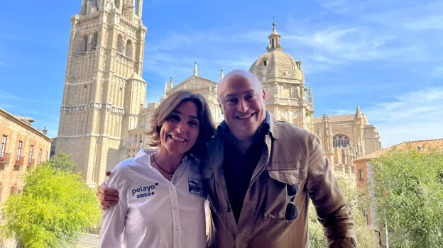 Kica y Eric Frattini, esta semana desde el Ayuntamiento de Toledo, donde fueron recibidos por el alcalde, Carlos Velázquez