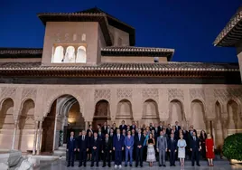 La cena de gala de los presidentes de la Cumbre Europea en Granada, en imágenes