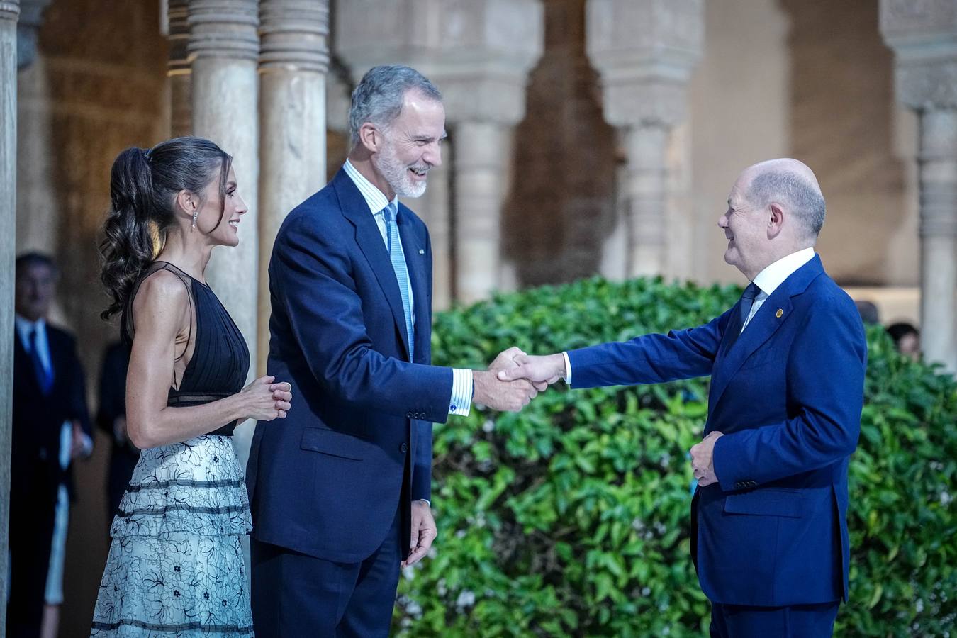 Los Reyes de España reciben al canciller alemán Olaf Scholz