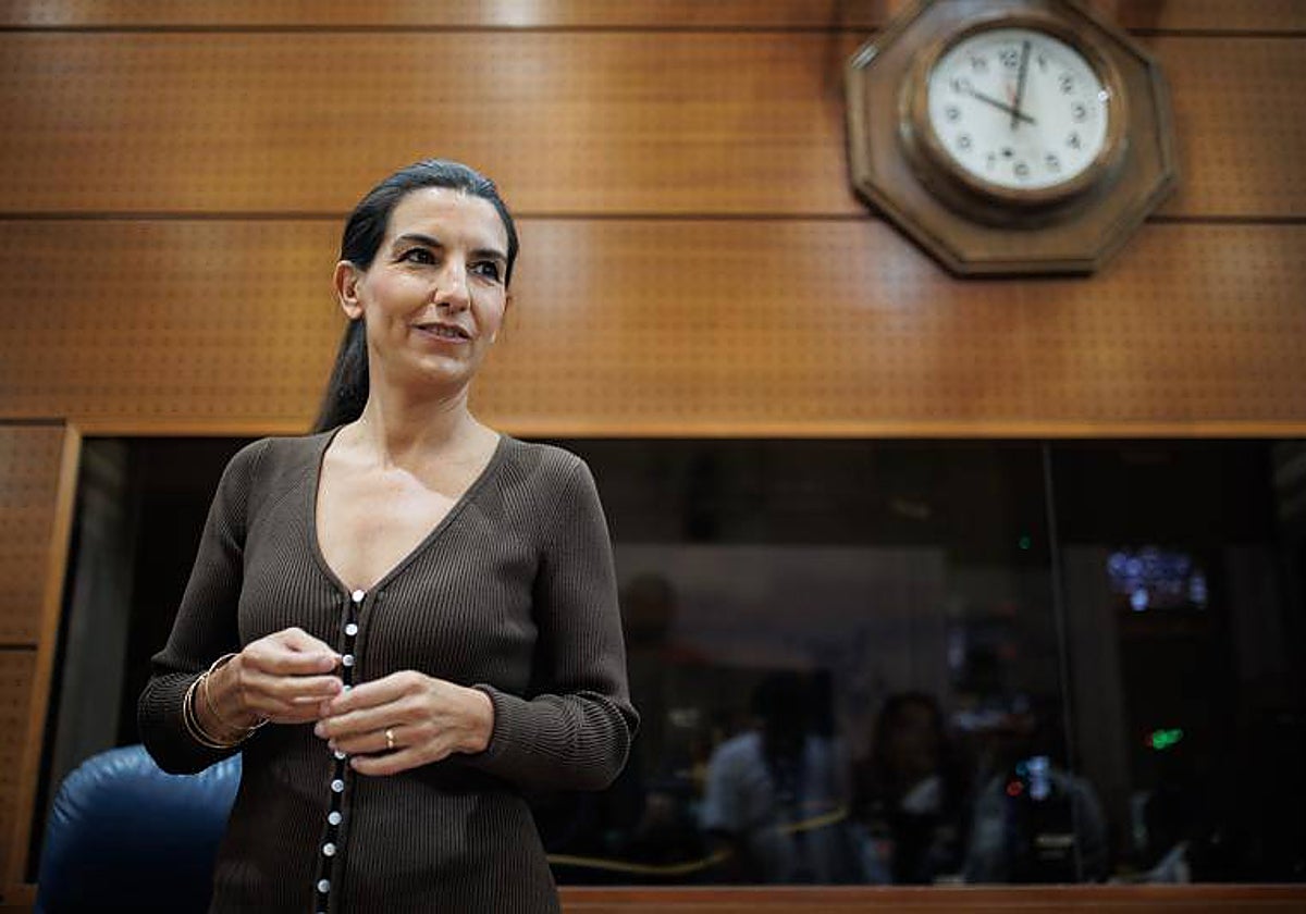 La portavoz de Vox en la Asamblea, Rocío Monasterio