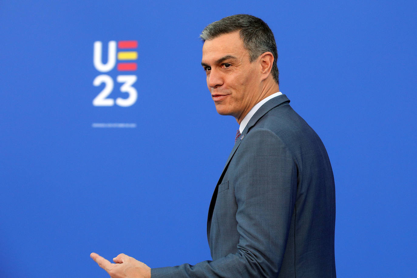 Pedro Sánchez, presidente del Gobierno en funciones, durante la Cumbre europea de Granada