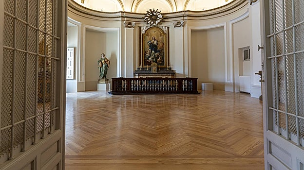La capilla del piso de damas, en la cuarta planta del Palacio Real