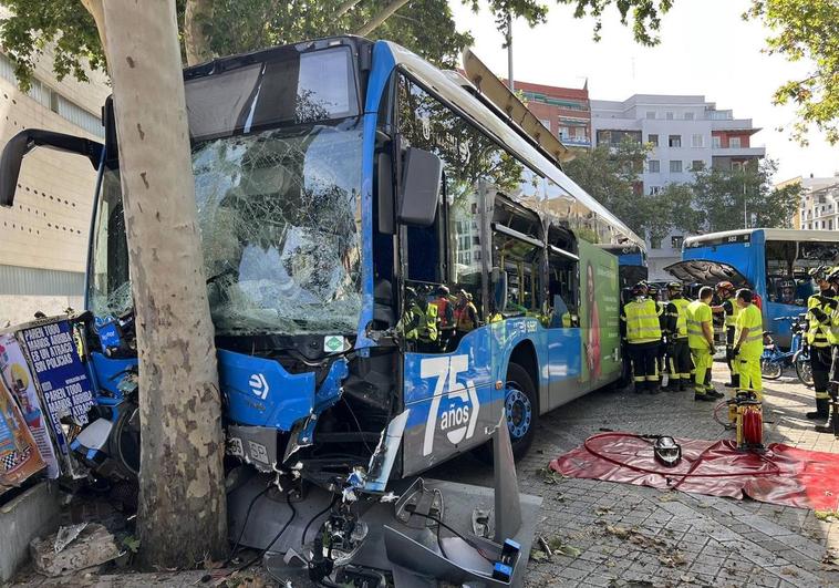 Accidente de autobús en Embajadores