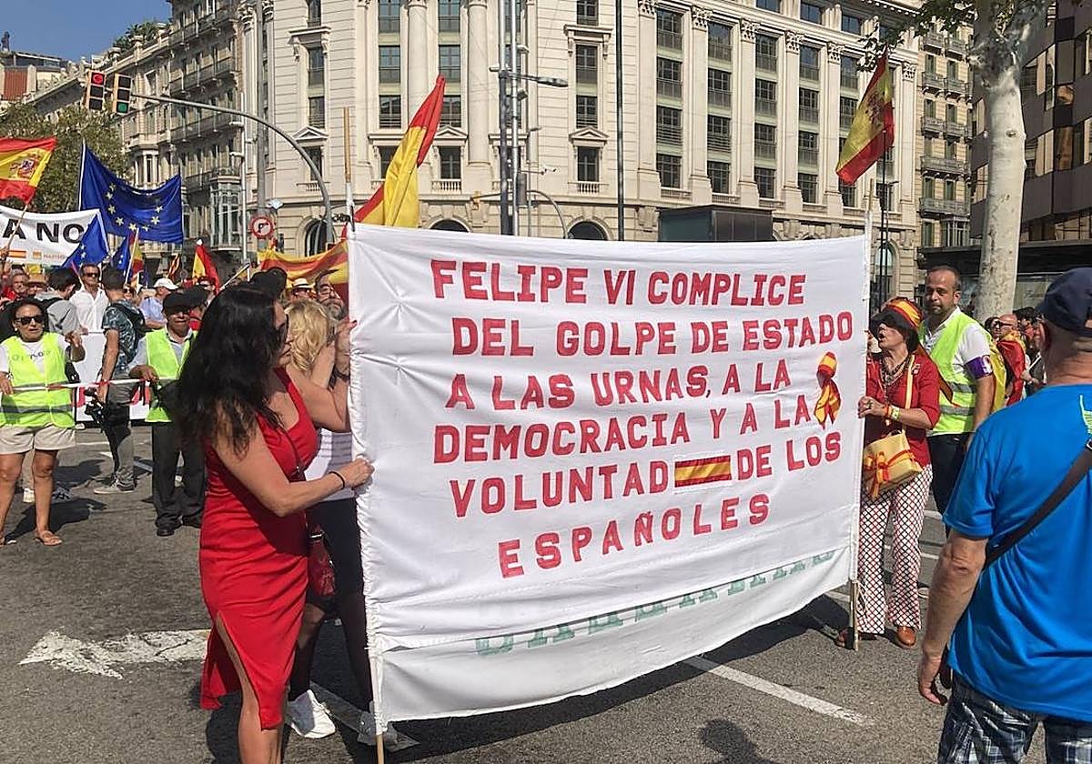 Pancarta que ha provocado el incidente