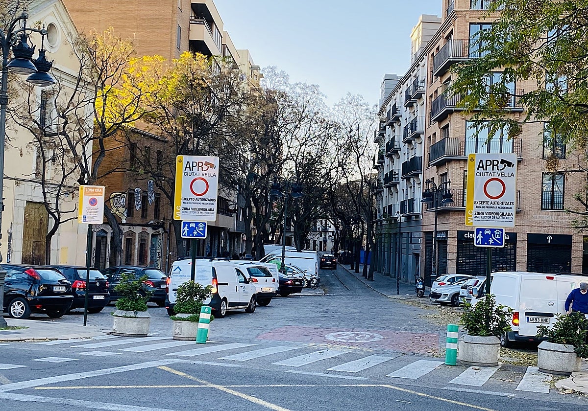 Imagen de archivo de una calle ubicada en el centro de Valencia