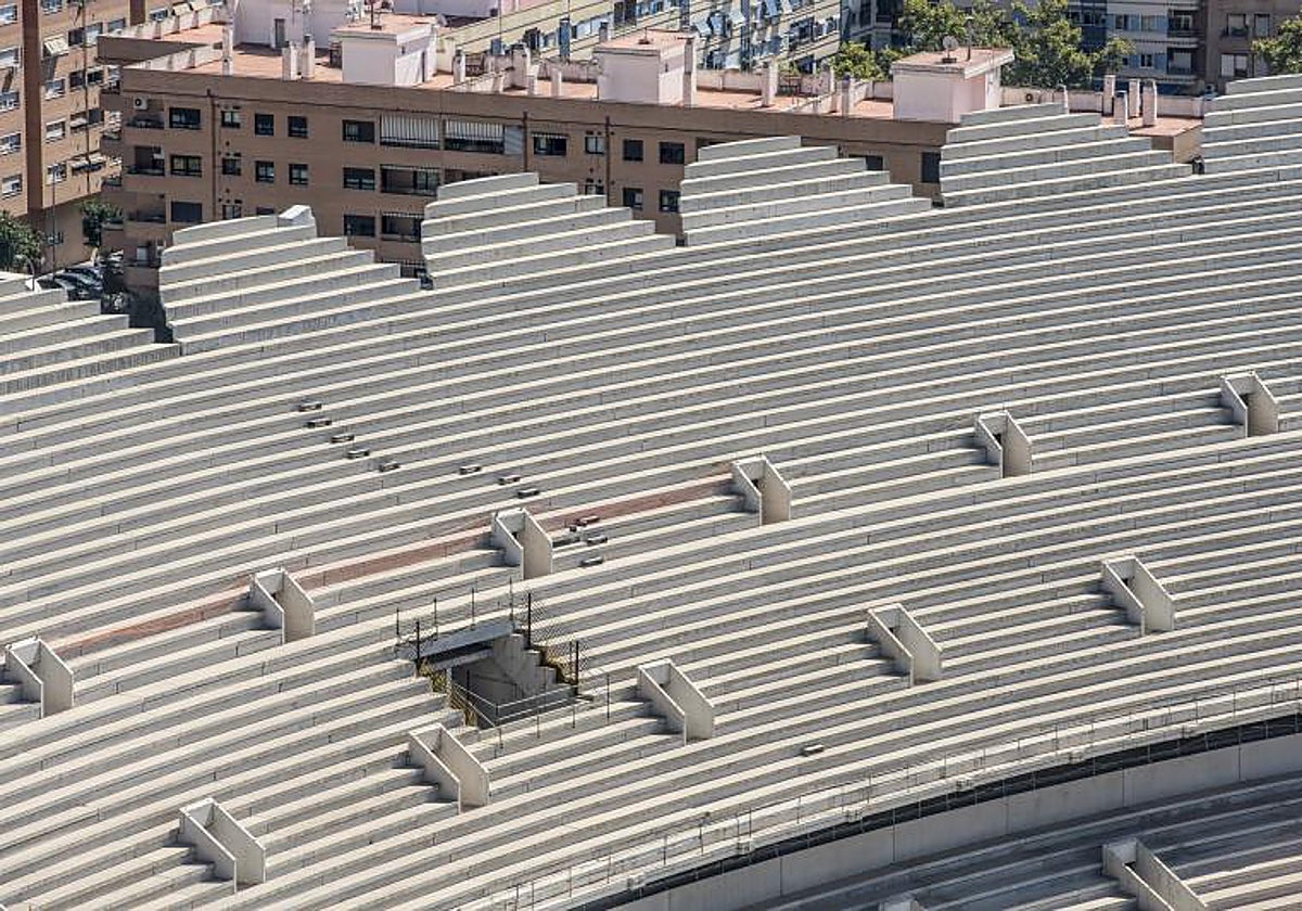 Imagen de archivo de la grada del Nuevo Mestalla en Valencia