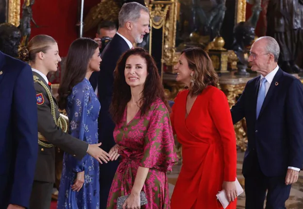 Imagen de la alcaldesa de Valencia, María José Catalá, en la recepción celebrada en el Palacio Real de Madrid