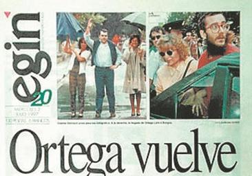 La portada de Ortega Lara en 'Egin' que retrata a Mertxe Aizpurua