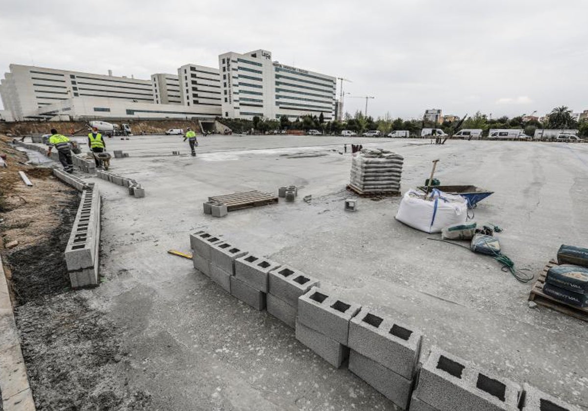 Obras públicas en la ciudad de Valencia, en imagen de archivo.