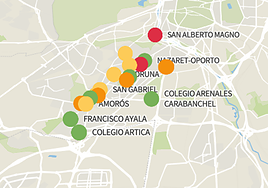 Los colegios e institutos con mejores notas en Carabanchel: consulta la lista completa