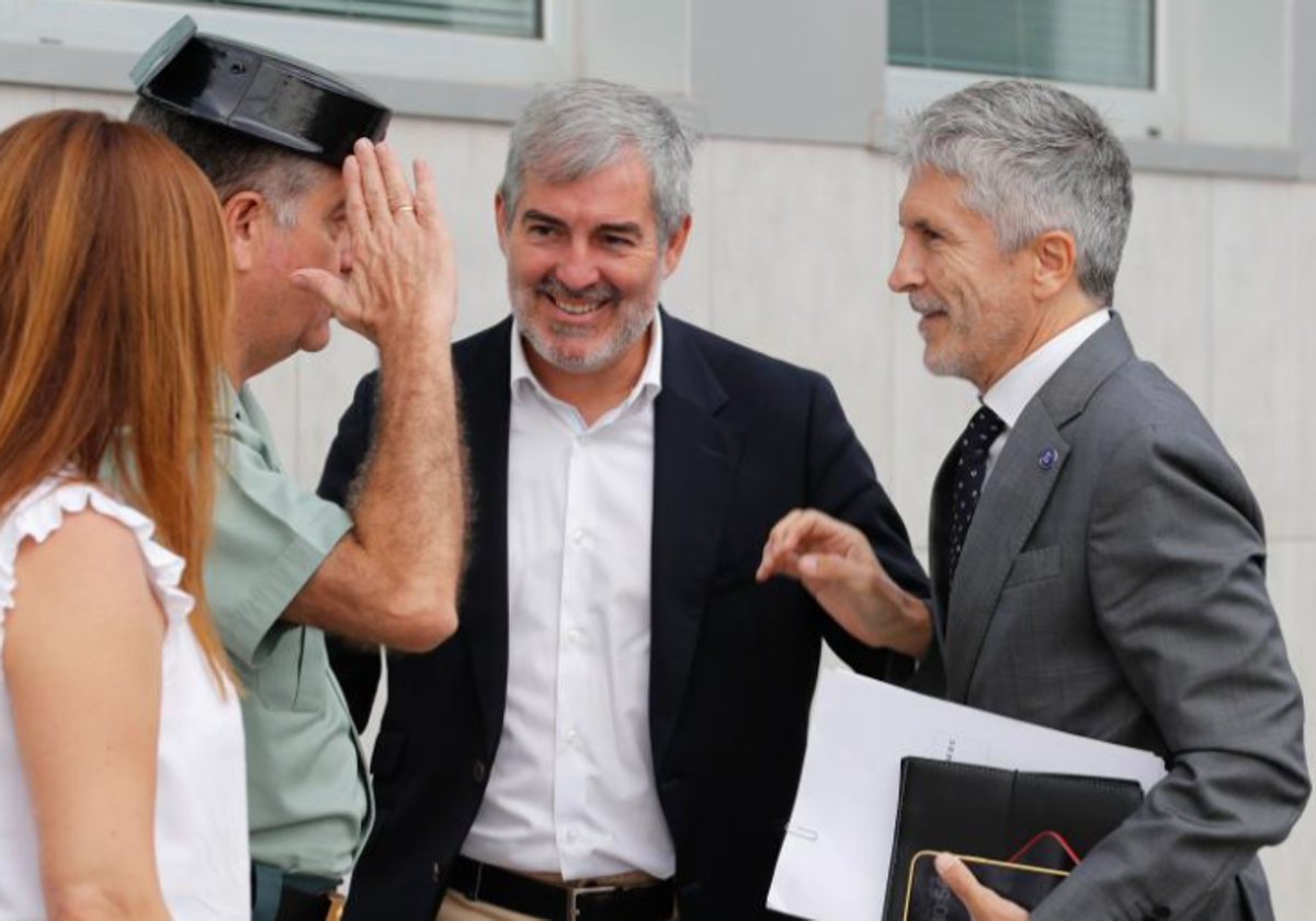 Fernando Clavijo y el ministro Marlaska n su última visita a Las Palmas de Gran Canaria