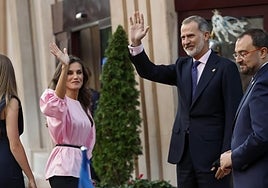 La llegada de la Familia Real a los Premios Princesa de Asturias en imágenes