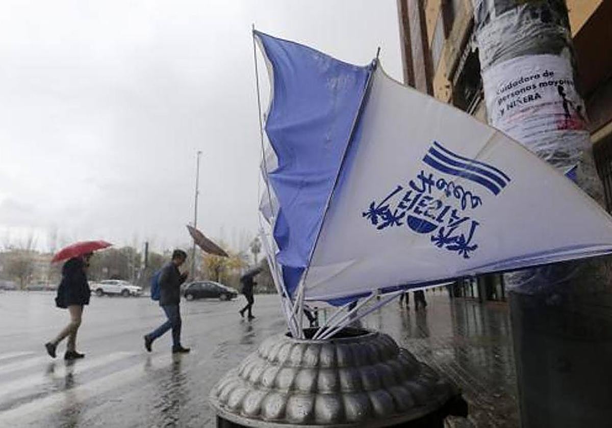 EL viento sopló este jueves con mucha fuerza en Córdoba