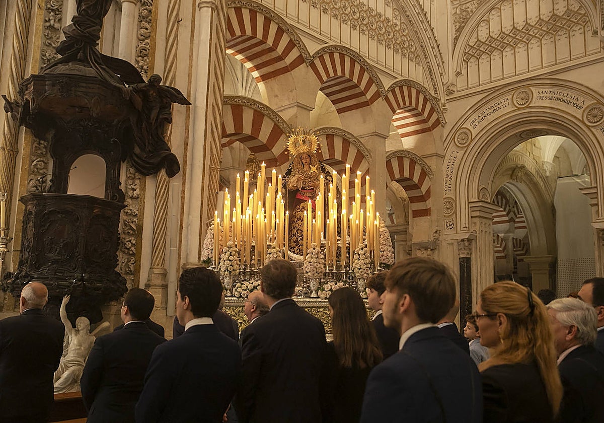María Santísima de la Caridad, este sábado, en la Catedral, durante la misa de acción de gracias