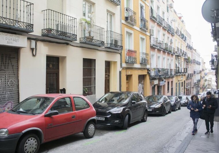 Una de las calles del barrio de Lavapiés, en el centro de Madrid