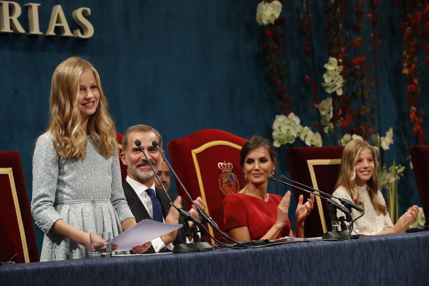 18 de octubre de 2019. Leonor de Borbón durante la celebración de los Premios Princesa de Asturias 2019