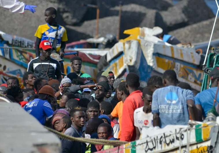 Inmigrantes llegados a la isla canaria de El Hierro