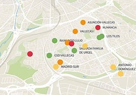 Los colegios e institutos con mejores notas en Vallecas: consulta la lista completa