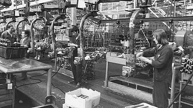 Fábrica de automóviles Seat en 1985