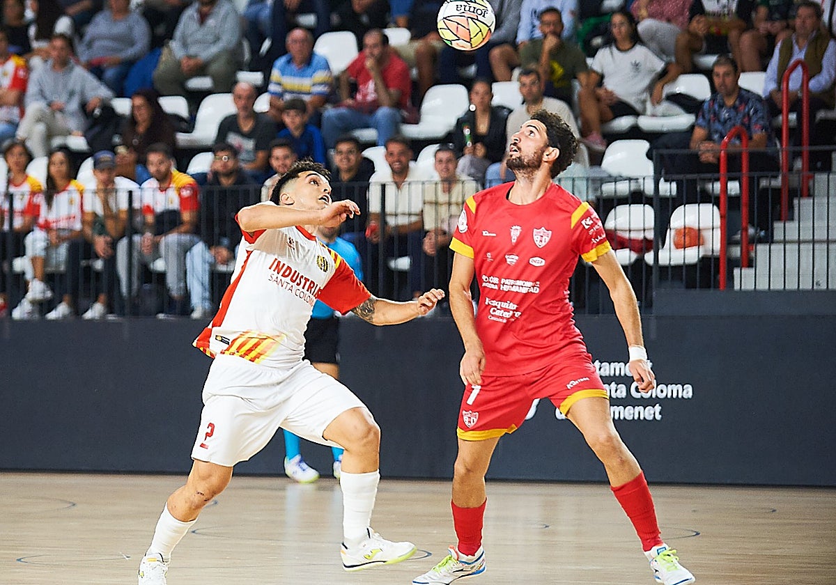 Zequi durante el partido con el Córdoba Patrimonio de la Humanidad