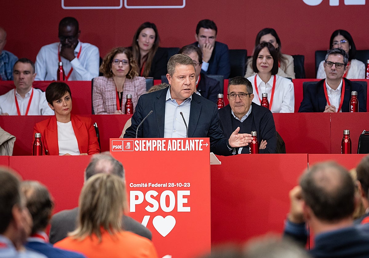 Page interviene en el Comité Federal del PSOE de este sábado