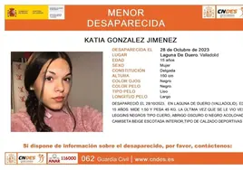 Buscan a una menor de 15 años desaparecida desde este sábado en Laguna de Duero (Valladolid)