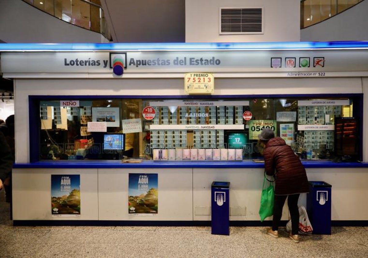 Imagen de archivo de una administración de lotería