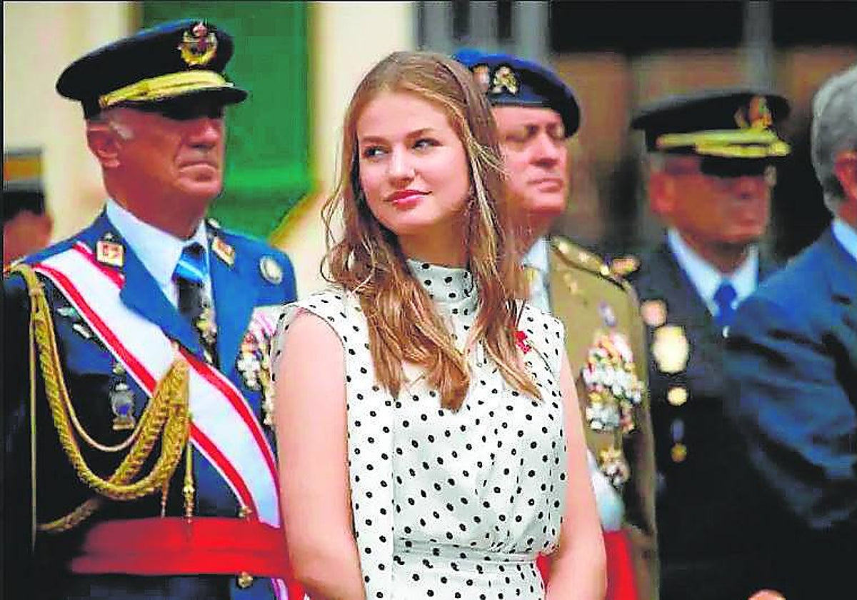 La Princesa Leonor en la Academia Militar de Zaragoza el pasado julio