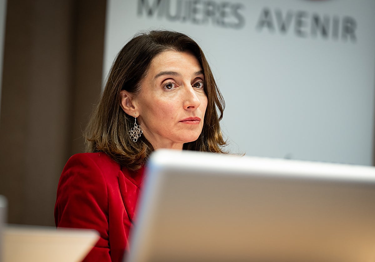 La ministra de Justicia, Pilar Llop, en un acto de mujeres Avenir el pasado 24 de octubre en Madrid
