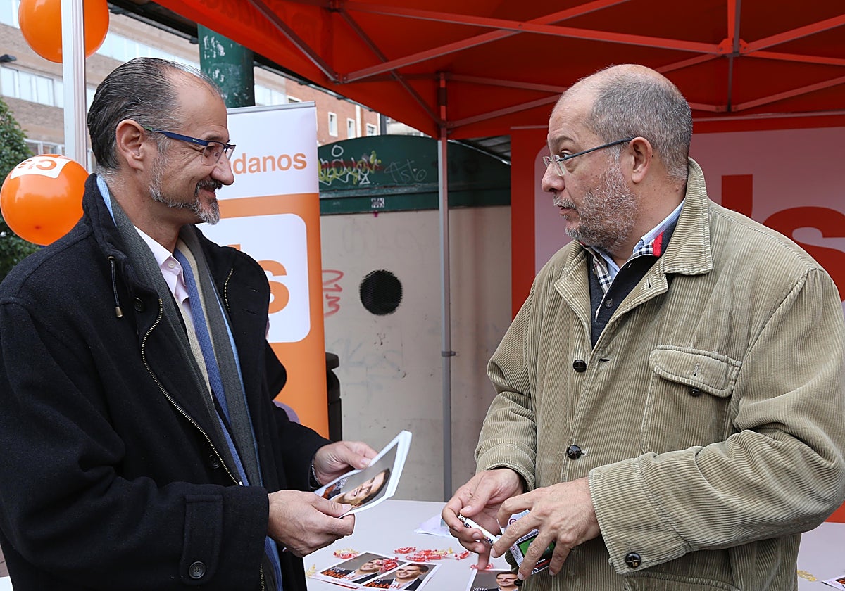 Igea y Fuentes en un acto del partido CS, en una imagen de archivo