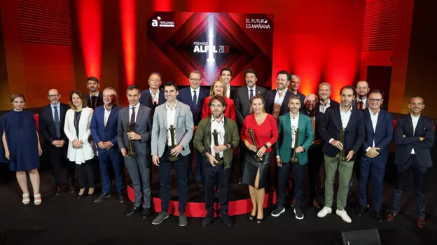 Los premiados, en el Auditorio ADDA de la Diputación de Alicante.