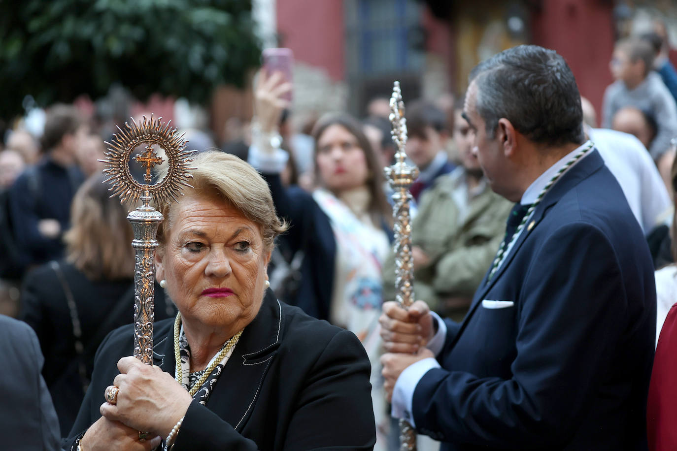 Fotos: Sobriedad y recogimiento en la procesión de la Virgen del Amparo en Córdoba