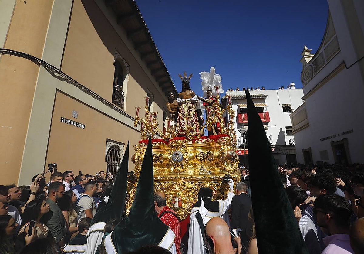 Paso de Jesús de las Penas, de la hermandad de la Esperanza, el Domingo de Ramos de este año