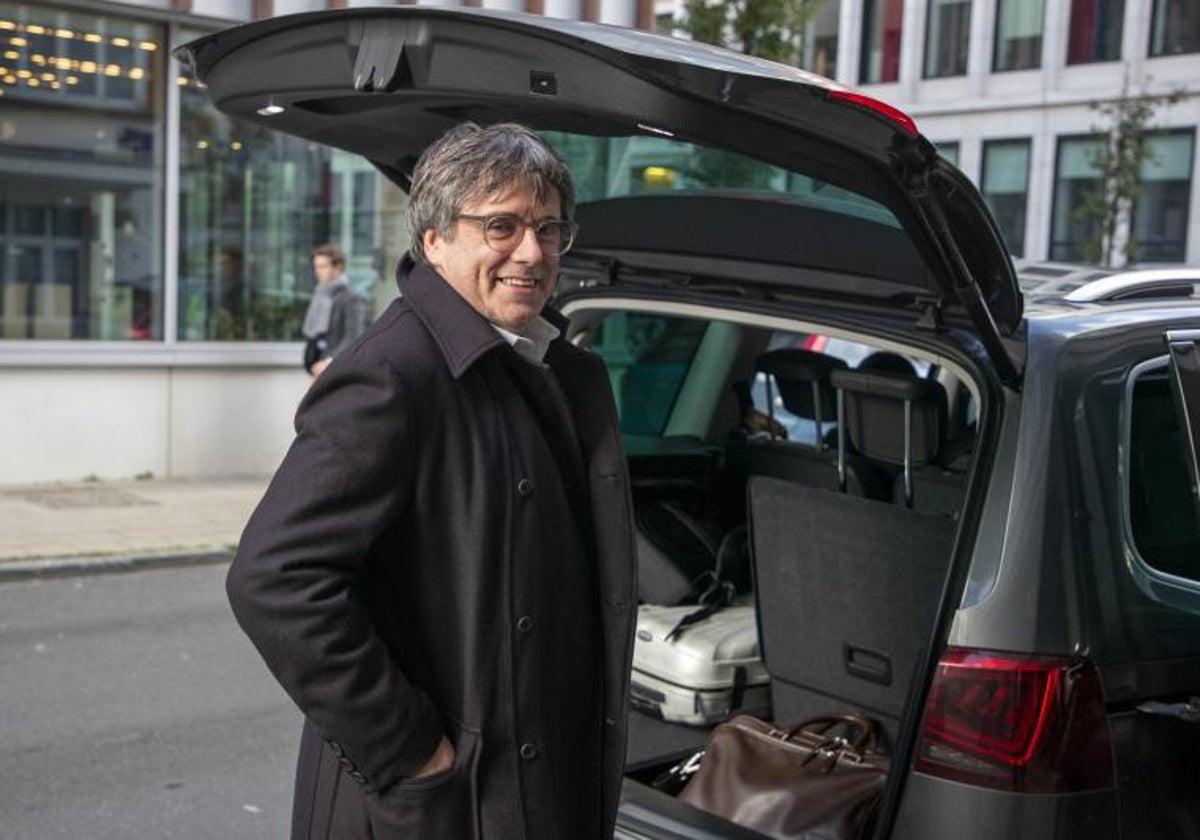 Puigdemont, la semana pasada en Bruselas