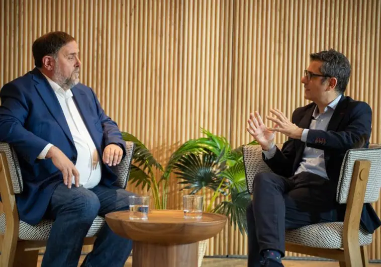 Junqueras y Bolaños, al anunciar el acuerdo