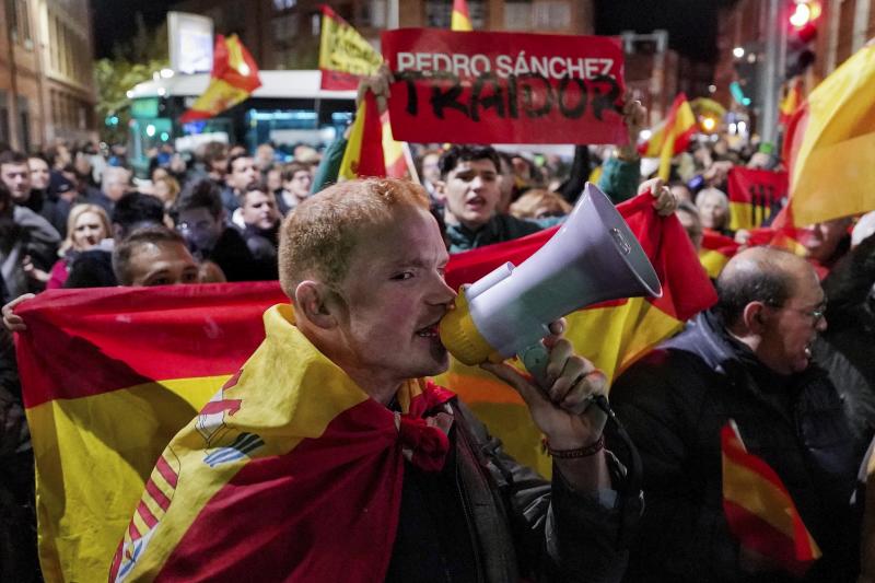 Protestas contra los la amnistía en Valladolid