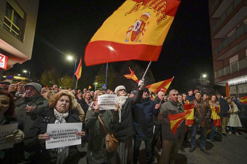 Protestas contra la amnistía en León