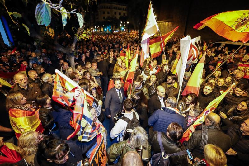 Protestas contra los la amnistía en Zaragoza