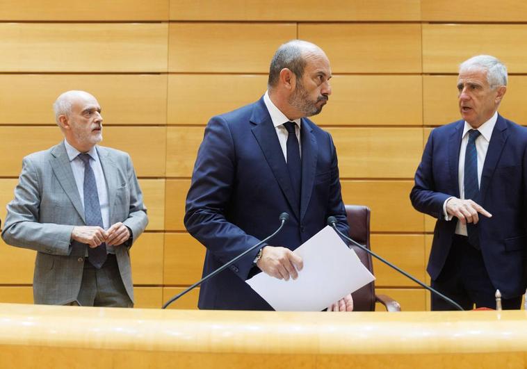 Pedro Rollán, presidente del Senado, durante una sesión plenaria