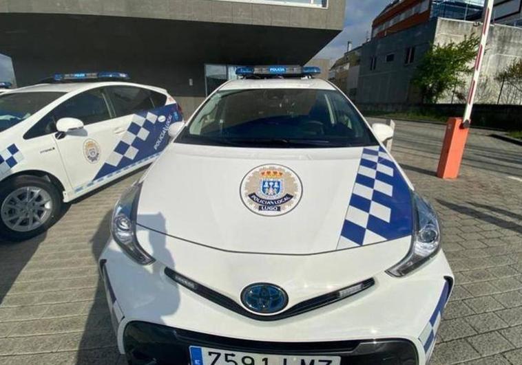 Una imagen de archivo de un coche de la Policía Local de Lugo