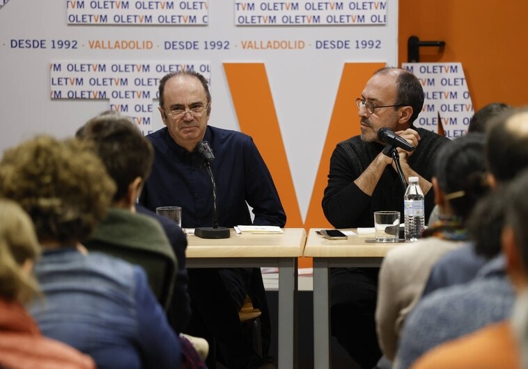 Fermín Herrero, durante la presentación de 'Estancia de la plenitude' en la librería Oletum de Valladolid