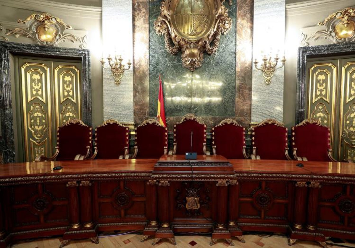 La Sala del Tribunal Supremo que acogió el juicio del procés. En vídeo, las claves para entender el pacto PSOE-Junts.