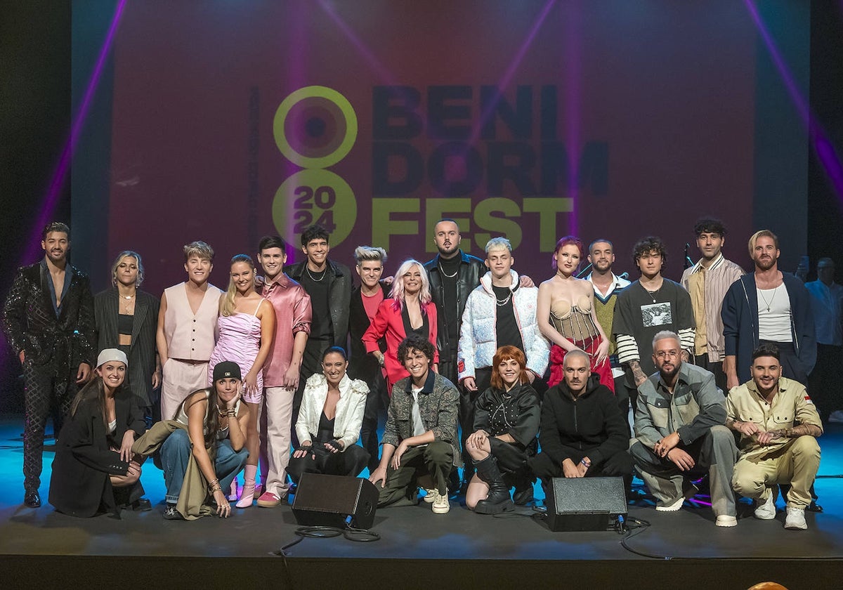 Imagen de los concursantes del Benidorm Fest 2024