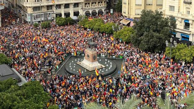 Vista aérea de la Plaza de las Tendillas