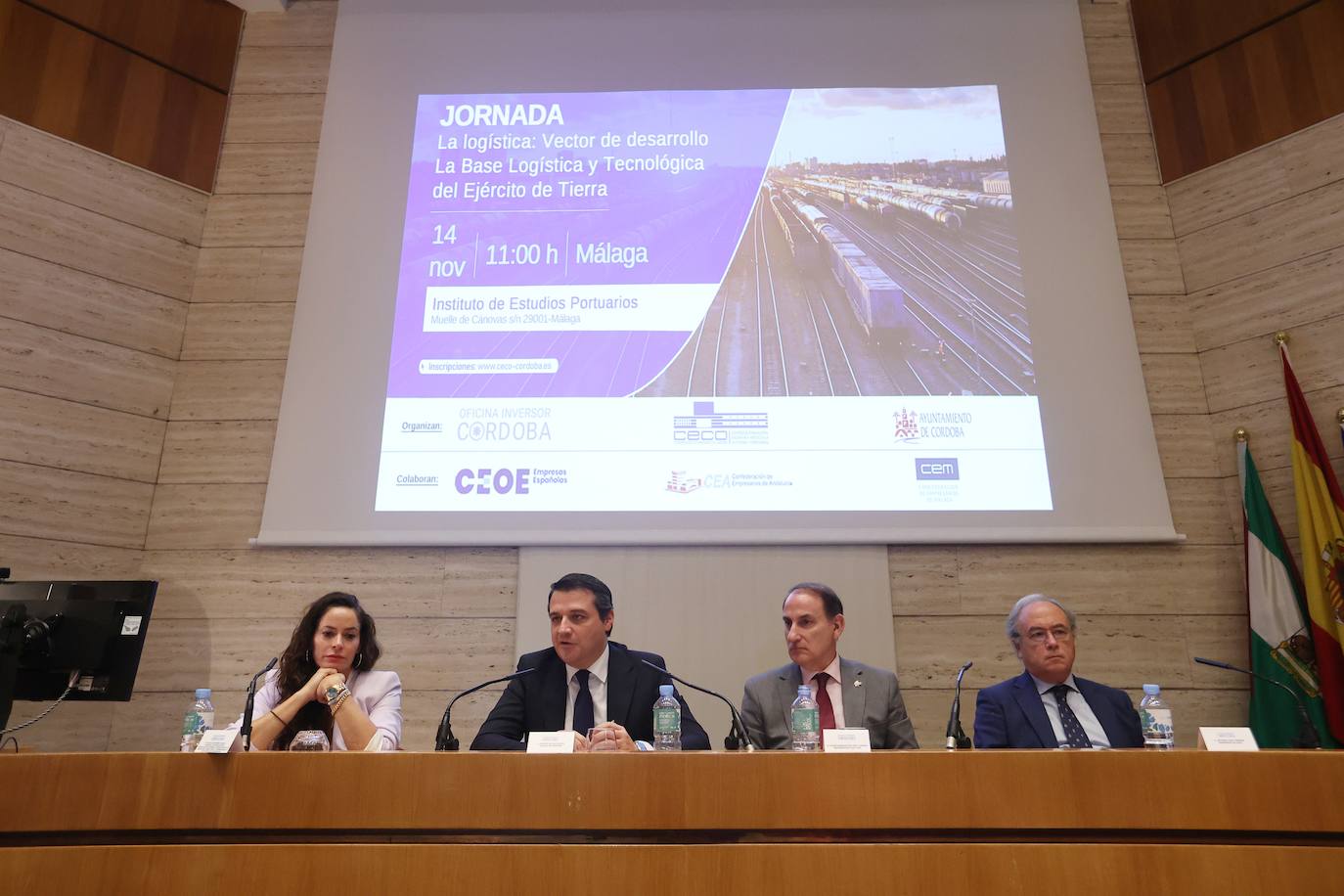 Fotos: Córdoba y la Base Logística del Ejército buscan inversores en Málaga