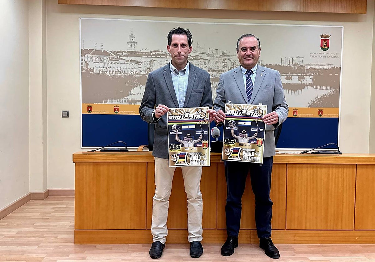 El concejal de Deportes, Antonio Núñez, y el alcalde de Talavera, José Julián Gregorio