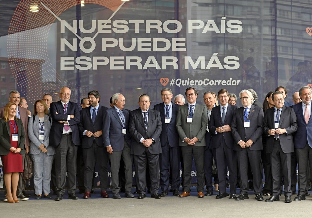 Imagen del acto empresarial por el Corredor Mediterráneo celebrado en noviembre de 2022 en Barcelona