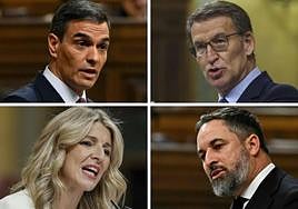 Sánchez, Feijóo, Abascal o Díaz: ¿quién crees que ha estado mejor en el debate de investidura?